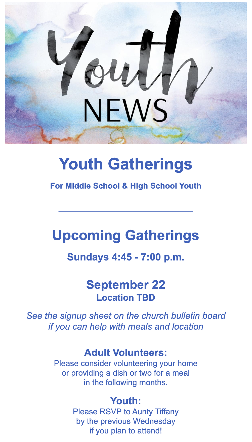 Youth Group Events Koloa Kauai Church